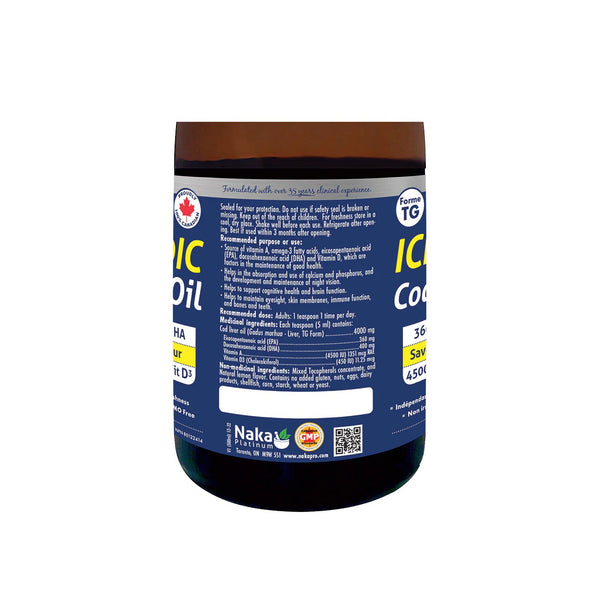 Icelandic Cod Liver Oil Natural Lemon Flavour 500ml