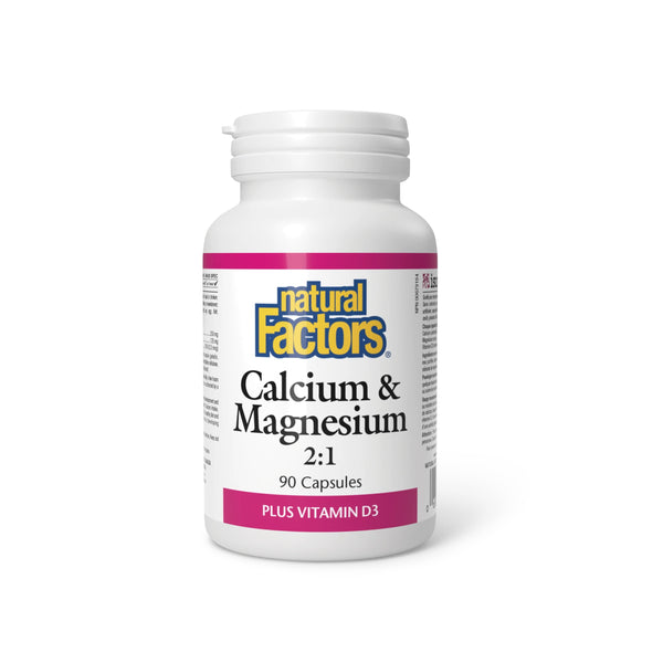 Calcium and Magnesium 2:1 Plus Vitamin D3 90 Caps