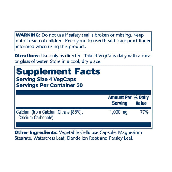 Calcium Citrate 250mg 240 Veggie Caps