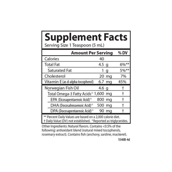 Fish Oil, Peachie 250ml