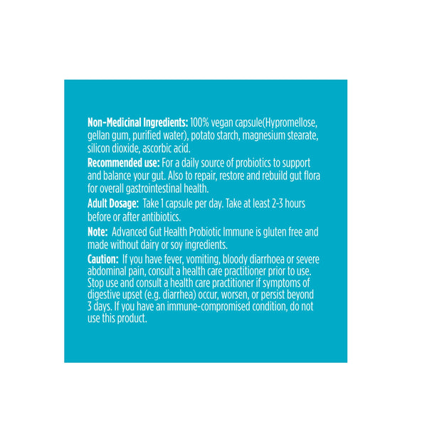 Probiotic 50 Billion CFU Immune + Vitamin D And Zinc 30 Veggie Capsules