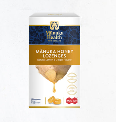 Manuka Honey Lozenges Lemon Ginger 65g