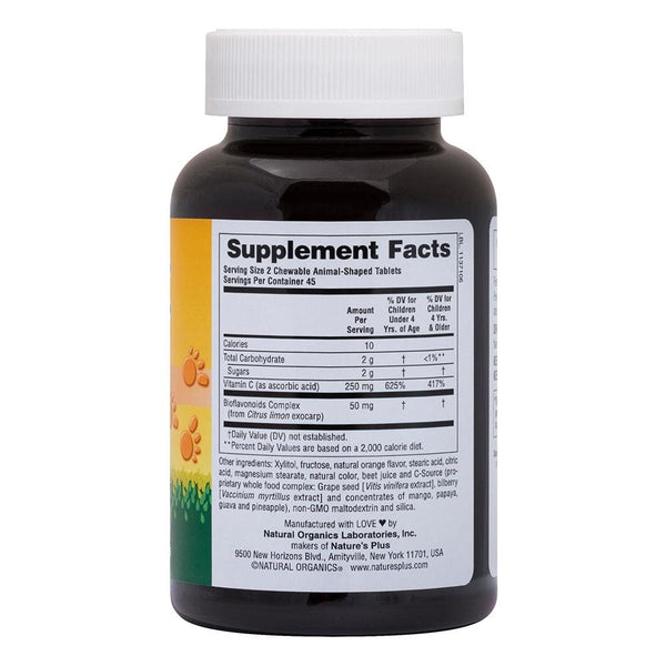 Animal Parade Vitamin C S.F Chewable 90 Tablets - Kid Vitamin