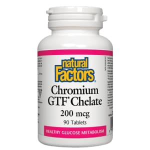Chromium GTF Chelate 200mcg 90 Tablets - Prostate