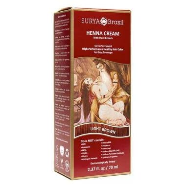 Light Brown Henna Cream 70ml - HairColor