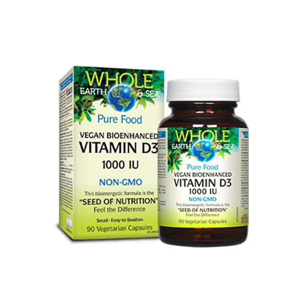 Vitamin D3 Vegan 1000IU 90 Veggie Caps - VitaminD