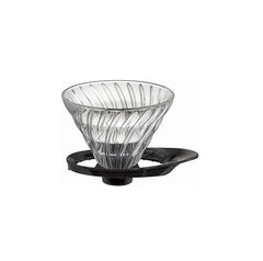 Coffee Dripper Glass Black For 1 - 4 Cups