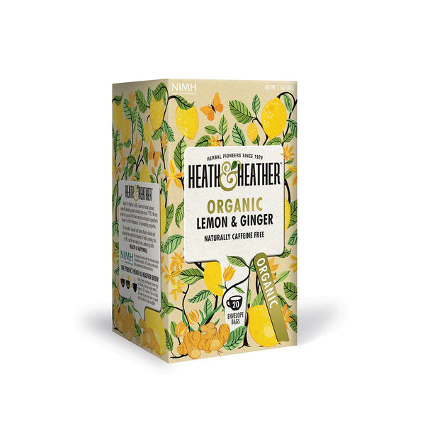 Organic Lemon Ginger Tea 20 Tea Bags