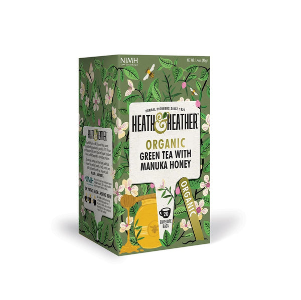 Organic Green Tea Manuka 20 Tea Bags
