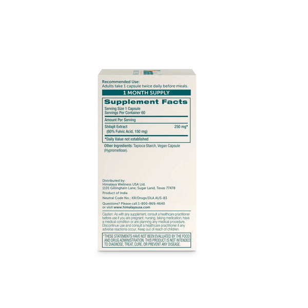 Shilajit 60 Vegetarian Capsules