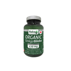 Organic Ginkgo Biloba 120mg 75 Veggie Caps