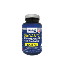 Organic Ashwagandha with BioPerine 650mg 150 Veggie Capsules
