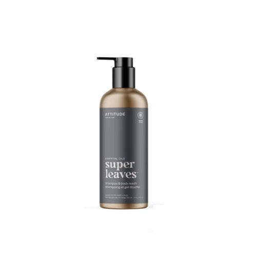 Super Leaves Shampoo & Body Wash Peppermint & Sweet Orange 473ml