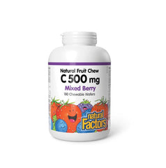 Vitamin C 500mg Blueberry Raspberry and Boysenberry Chewable Wafers 180 Tablets
