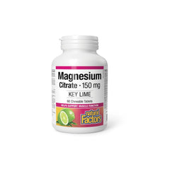 Magnesium Citrate Key Lime 150mg 60 Chewable Tablets