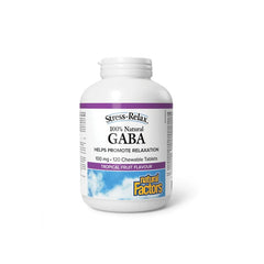 Gaba 100mg 120 Chewable Tablets Tropical Fruit Flavour