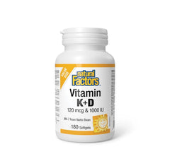 Vitamin K 120mcg + D 1000 IU 180 Softgels