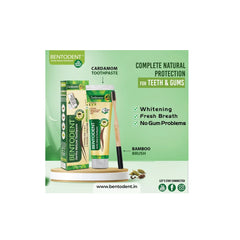 Combo - Bentonite Clay Cardamom Toothpaste With Toothbrush 100g