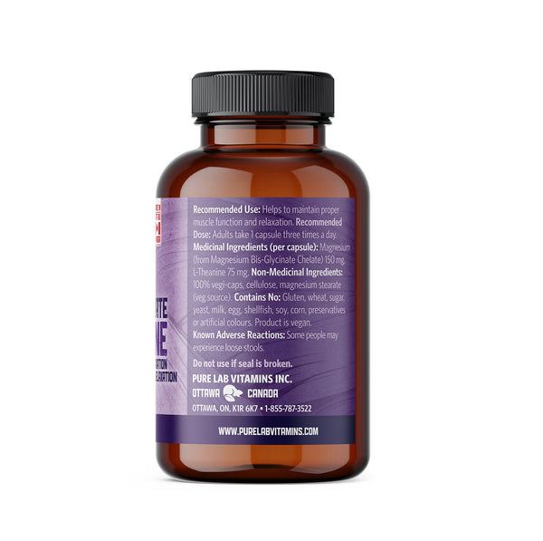 Magnesium Glycinate + L- Theanine 90 Veggie Capsules