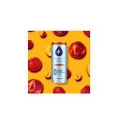 Wake Water Caffeinated Sparkling Water Peach 355ml