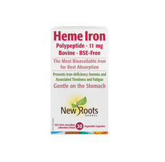 Heme Iron Bovine BSE - Free 11mg 30 Vegetable Capsules