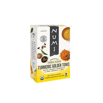 Numi Golden Tonic Turmeric Organic 12 Tea Bags