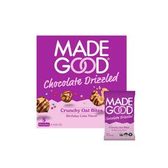Chocolate Drizzled Crunch Oat Bites Birthday Cake 120g
