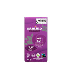 Milk Chocolate 38% Organic 100g