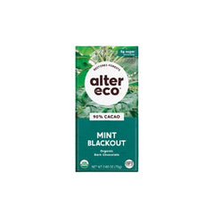 Organic Crisp Mint Deep Dark Chocolate 90% 80g