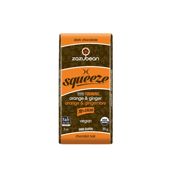 Squeeze Orange Ginger 70% 100g