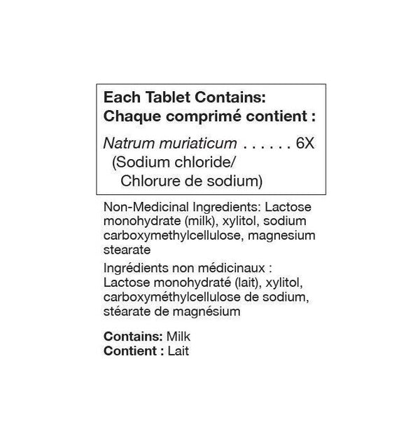 Natrium muriaticum 6X (Salt) 100 Tablets