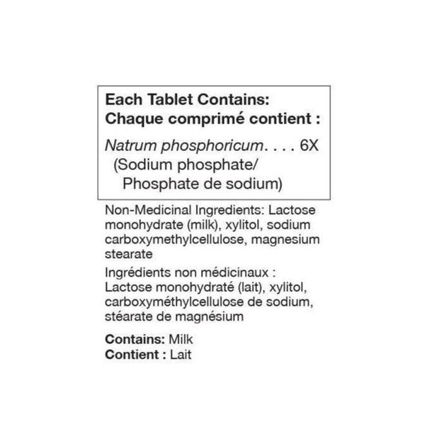 Natrium phosphoricum 6X (Salt) 100 Tablets