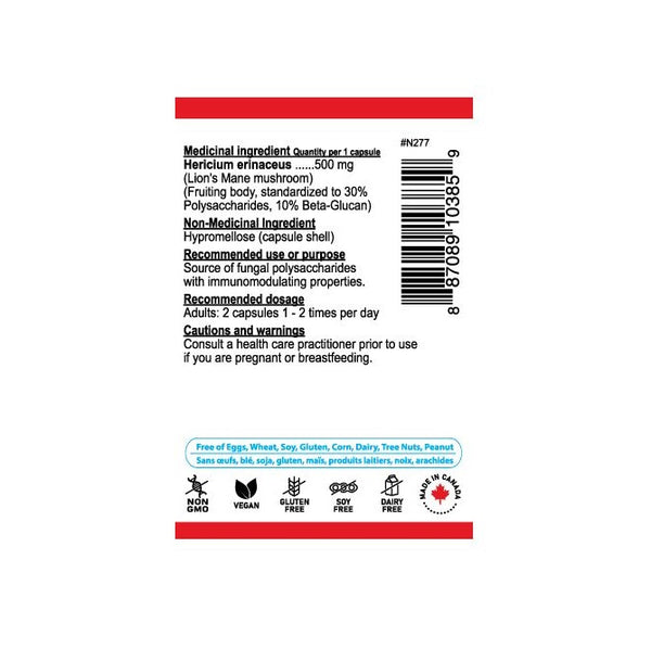 Lion's Mane 120 Veggie Capsules