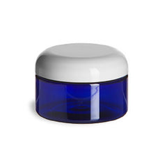 Blue PET Jar Dome Lid 4oz