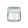 Clear Flint 2oz Jar White Lid