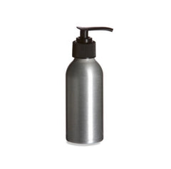 Aluminum Bottle 4oz Black Pump