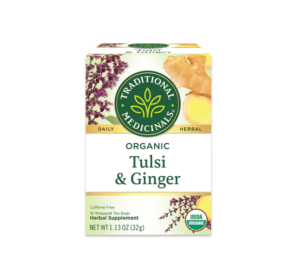 Organic Tulsi & Ginger Tea 16 Tea Bags