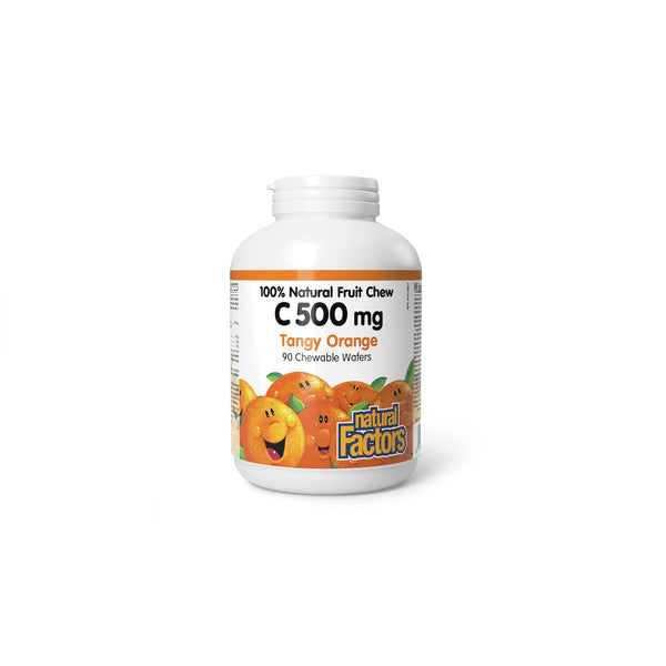 Vitamin C 500mg Tangerine Orange Chewable Wafers 90 Tablets