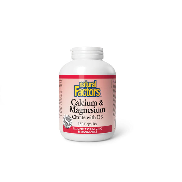 Calcium and Magnesium Citrate with Vitamin D 180 Caps