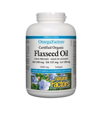 Flaxseed Oil 1000mg 180 Soft Gels