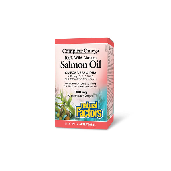 Wild Alaskan Salmon Oil 1300mg 90 Soft Gels