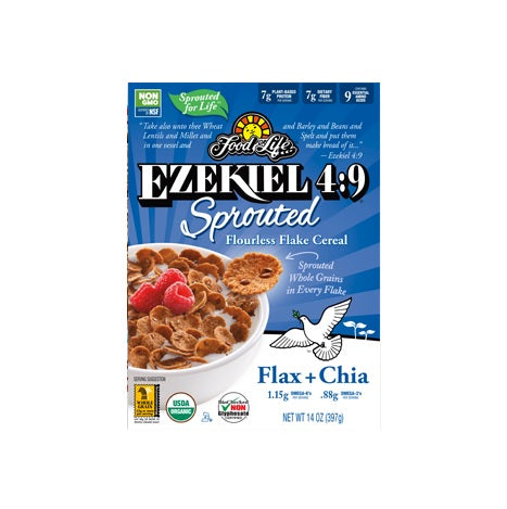 Cereal Sprouted Flax Chia Organic Gluten Free 397g