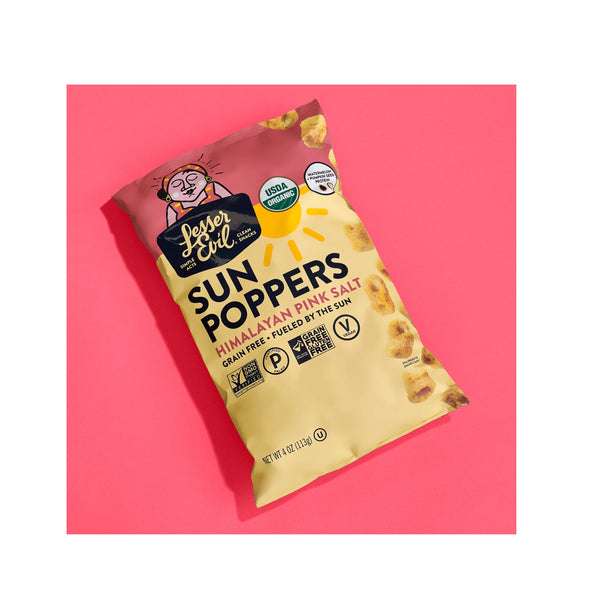 Organic Sun Poppers Himalaya Pink Salt Gluten Free 113g
