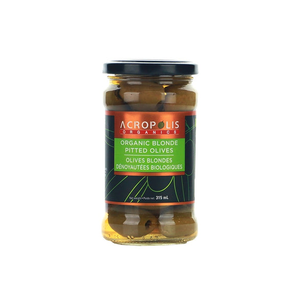 Organic Blonde Pitted Olives 315ml