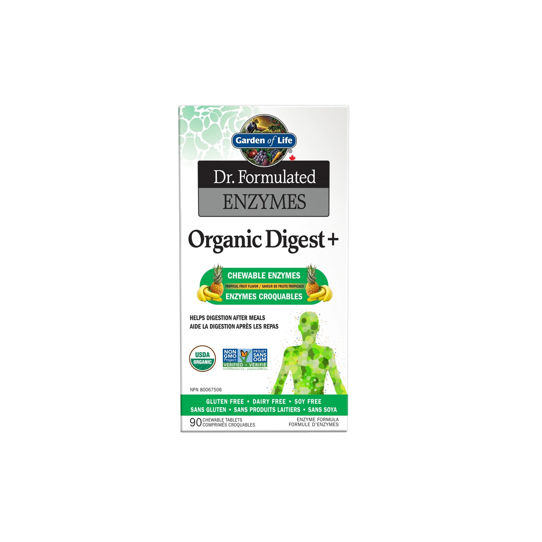 Dr.Formulated Organic Digest Plus 90 Chewable Tablets