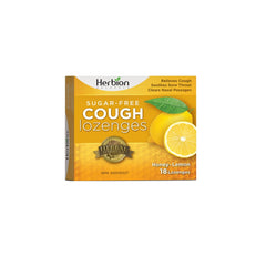 Cough Lozenges Sugar Free Honey Lemon 18Loz
