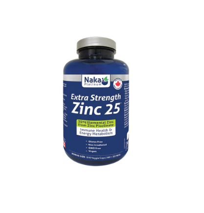 Zinc 25 Picolinate 25mg 210 Veggie Capsules, Bonus Size