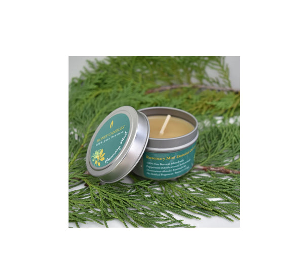 Essential Tin Rose Mary Mint Candles