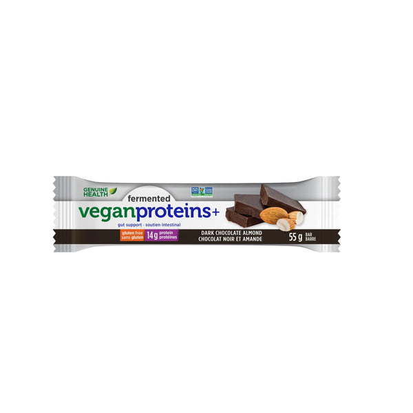 Fermented Vegan Dark Chocolate Almond Bar 55g