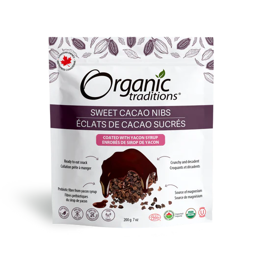 Sweet Cacao Nibs Coated with Yacon Syrup 200g